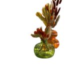 Boho vaas met droogbloemen groen